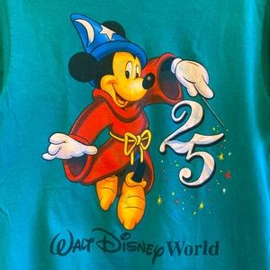 Mickey Disney TShirt 25th Anniversary VTG Single Stitch Apprentice Size M